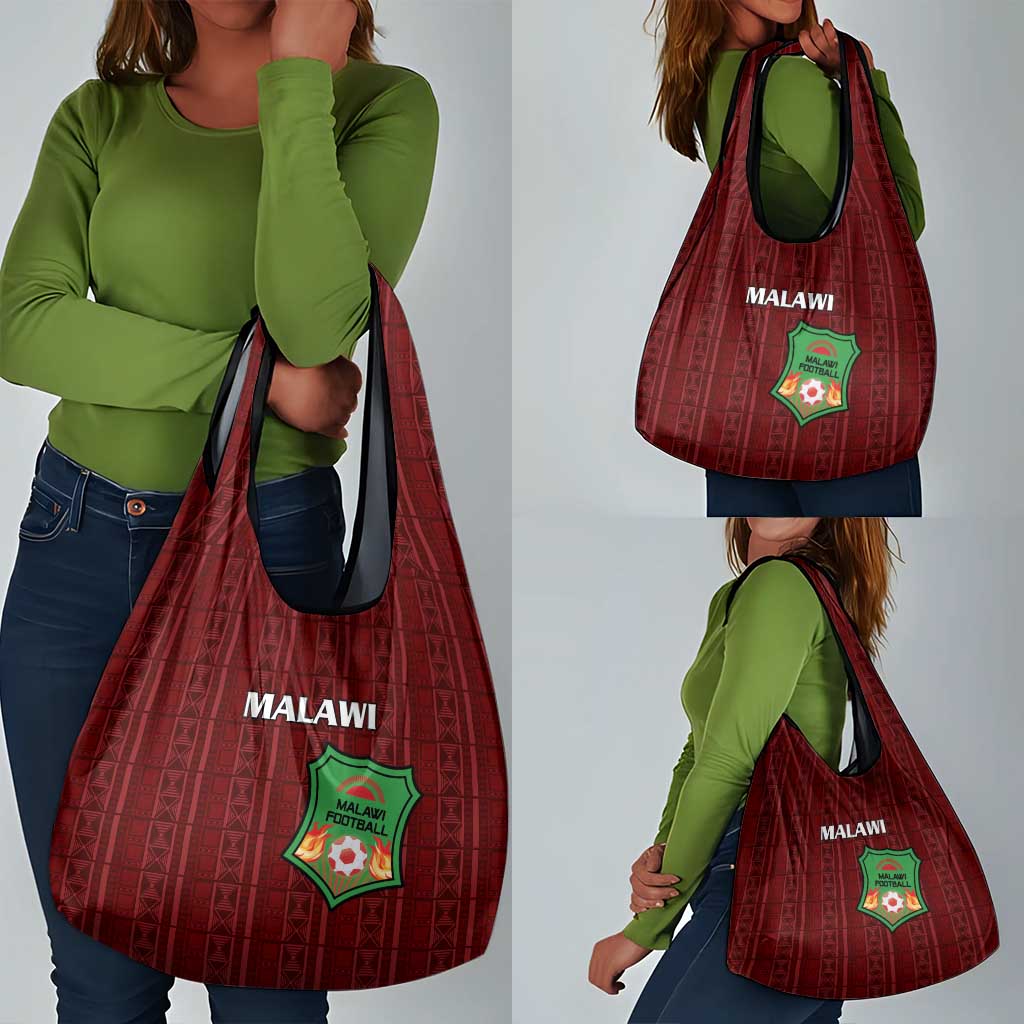 Malawi Football Grocery Bag Go Champions - Red - African Pride