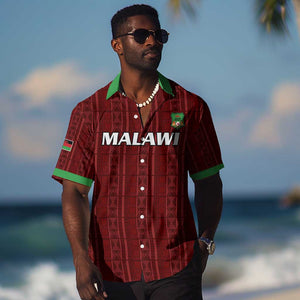 Custom Malawi Football Hawaiian Shirt Go Champions - Red - African Pride