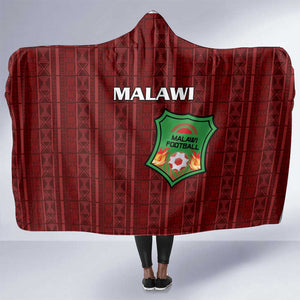 Malawi Football Hooded Blanket Go Champions - Red - African Pride