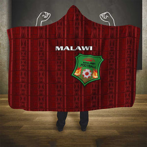 Malawi Football Hooded Blanket Go Champions - Red - African Pride