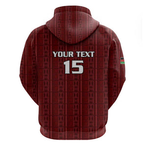 Custom Malawi Football Hoodie Go Champions - Red - African Pride