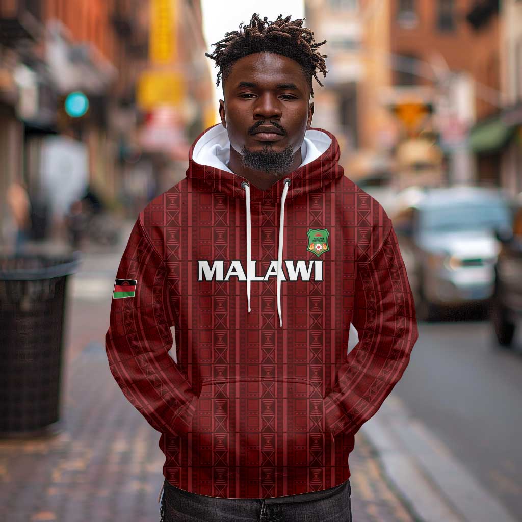 Custom Malawi Football Hoodie Go Champions - Red - African Pride