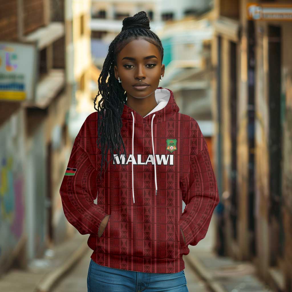 Custom Malawi Football Hoodie Go Champions - Red - African Pride