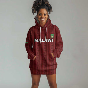 Custom Malawi Football Hoodie Dress Go Champions - Red - African Pride