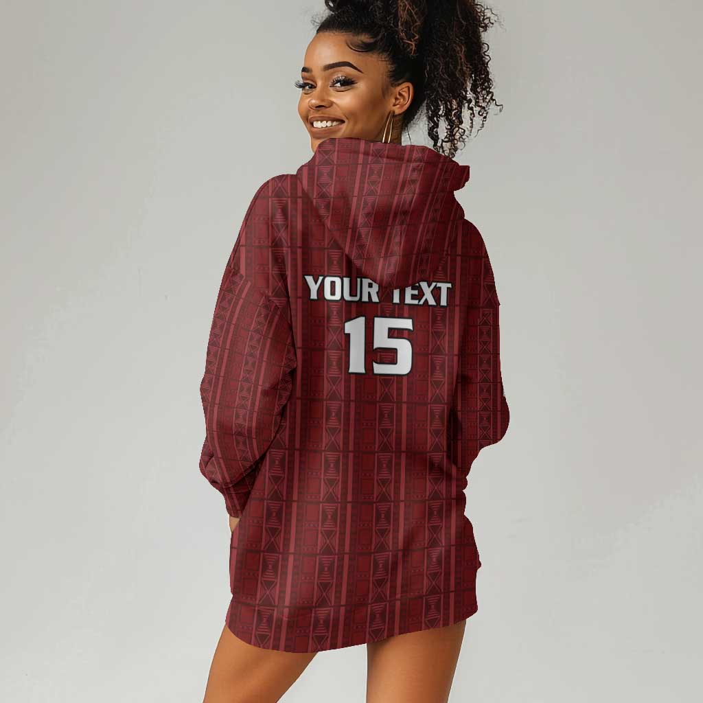 Custom Malawi Football Hoodie Dress Go Champions - Red - African Pride