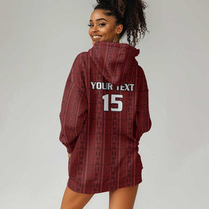 Custom Malawi Football Hoodie Dress Go Champions - Red - African Pride