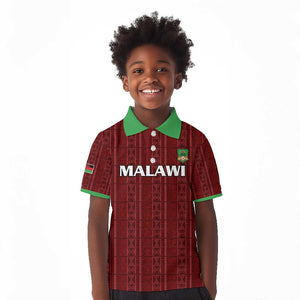 Custom Malawi Football Kid Polo Shirt Go Champions - Red - African Pride