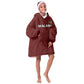 Custom Malawi Football Kid Wearable Blanket Hoodie Go Champions - Red - African Pride