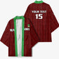 Custom Malawi Football Kimono Come On Flames - Red