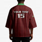 Custom Malawi Football Kimono Come On Flames - Red