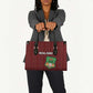 Malawi Football Leather Bag Come On Flames - Red