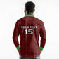 Custom Malawi Football Long Sleeve Polo Shirt Go Champions - Red - African Pride