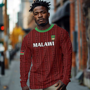 Custom Malawi Football Long Sleeve Shirt Go Champions - Red - African Pride