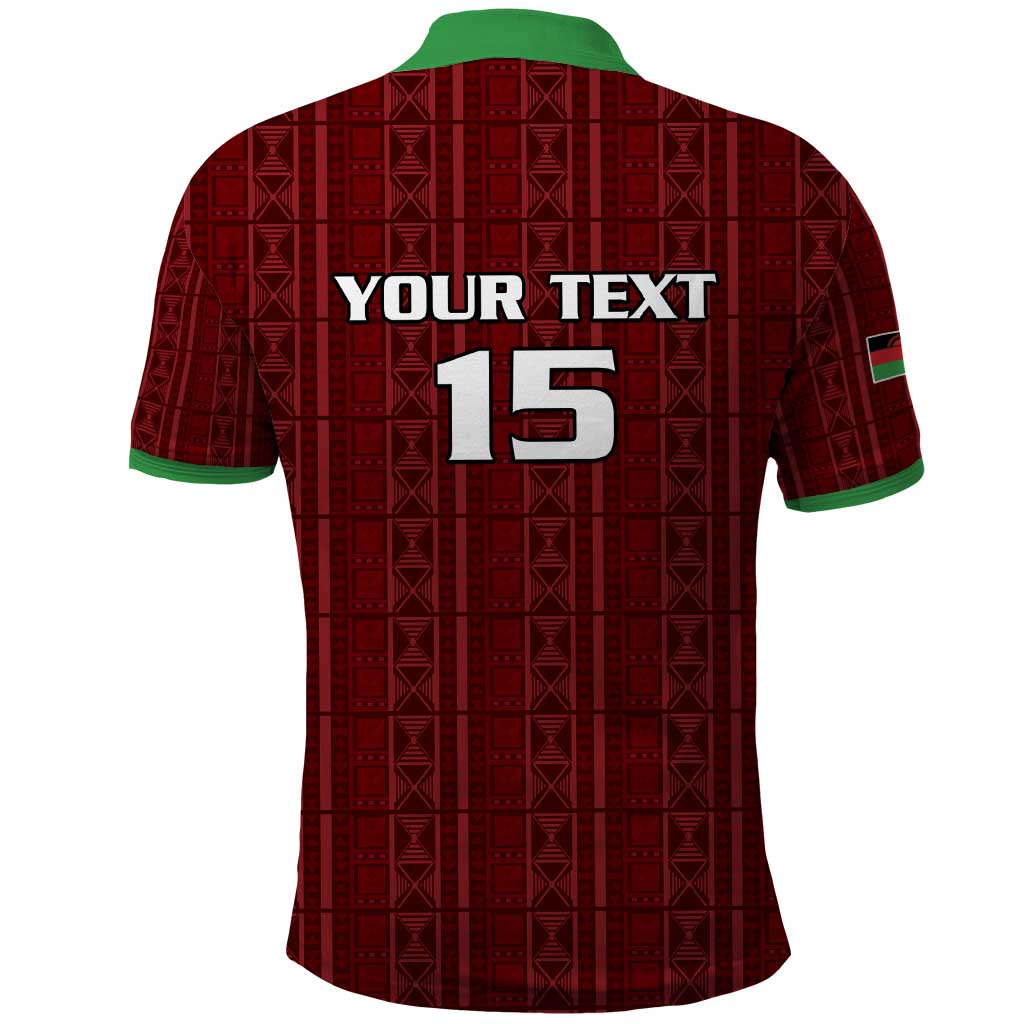 Custom Malawi Football Polo Shirt Go Champions - Red - African Pride