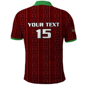 Custom Malawi Football Polo Shirt Go Champions - Red - African Pride