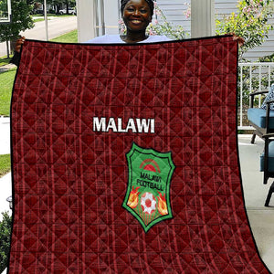 Malawi Football Quilt Go Champions - Red - African Pride