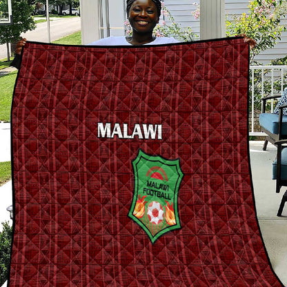 Malawi Football Quilt Go Champions - Red - African Pride