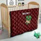Malawi Football Quilt Go Champions - Red - African Pride
