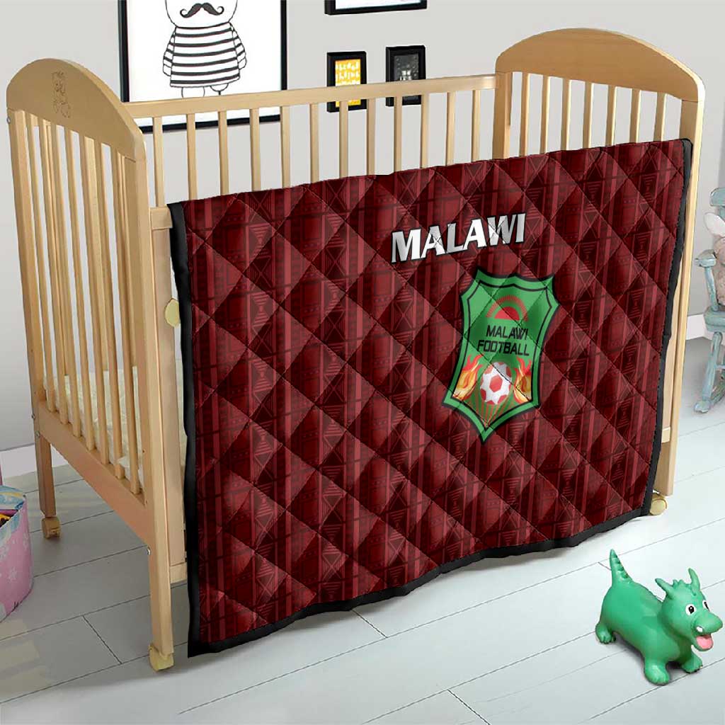 Malawi Football Quilt Go Champions - Red - African Pride
