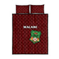 Malawi Football Quilt Bed Set Go Champions - Red - African Pride