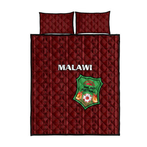 Malawi Football Quilt Bed Set Go Champions - Red - African Pride