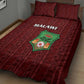 Malawi Football Quilt Bed Set Go Champions - Red - African Pride
