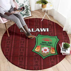Malawi Football Round Carpet Go Champions - Red - African Pride