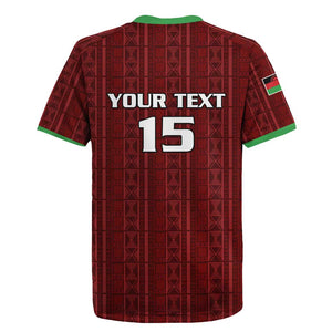 Custom Malawi Football Rugby Jersey Go Champions - Red - African Pride