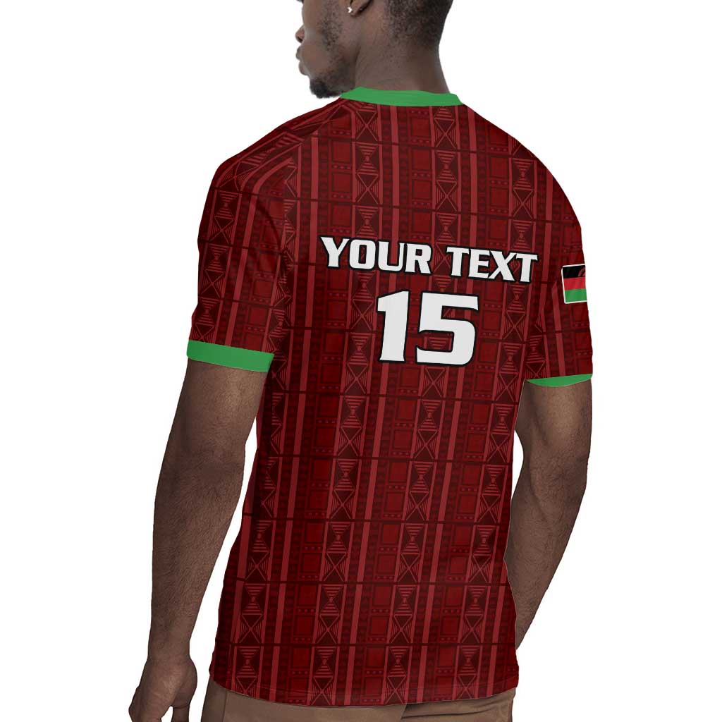 Custom Malawi Football Rugby Jersey Go Champions - Red - African Pride