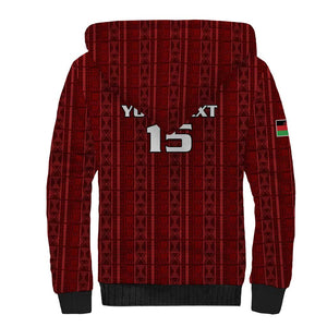 Custom Malawi Football Sherpa Hoodie Go Champions - Red - African Pride