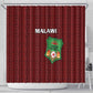 Malawi Football Shower Curtain Go Champions - Red - African Pride