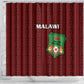 Malawi Football Shower Curtain Go Champions - Red - African Pride