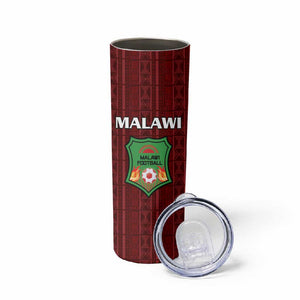 Custom Malawi Football Skinny Tumbler Go Champions - Red - African Pride