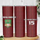 Custom Malawi Football Skinny Tumbler Go Champions - Red - African Pride