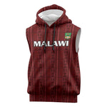 Custom Malawi Football Sleeveless Hoodie Go Champions - Red - African Pride