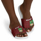 Malawi Football Slide Sandals Come On Flames - Red