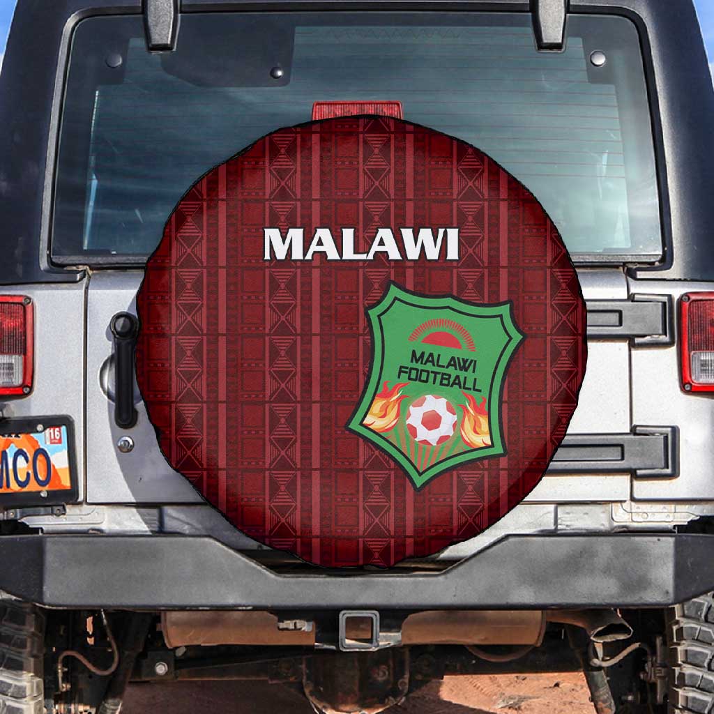 Malawi Football Spare Tire Cover Go Champions - Red - African Pride
