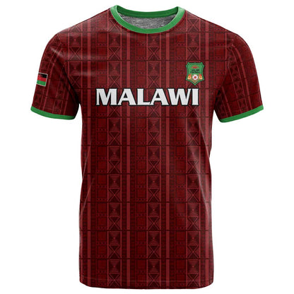Custom Malawi Football T shirt Go Champions - Red - African Pride