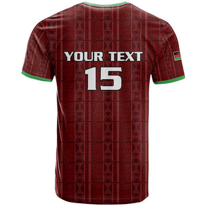 Custom Malawi Football T shirt Go Champions - Red - African Pride