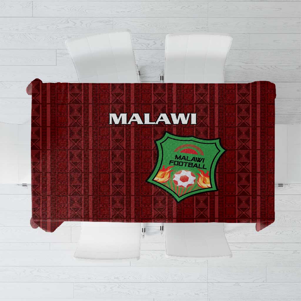 Malawi Football Tablecloth Go Champions - Red - African Pride