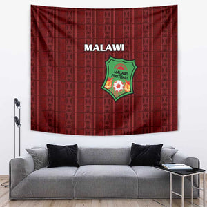 Malawi Football Tapestry Go Champions - Red - African Pride