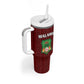 Custom Malawi Football Tumbler With Handle Go Champions - Red - African Pride