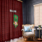 Malawi Football Window Curtain Go Champions - Red - African Pride