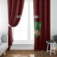 Malawi Football Window Curtain Go Champions - Red - African Pride