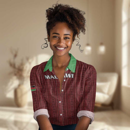 Custom Malawi Football Women Casual Shirt Go Champions - Red - African Pride