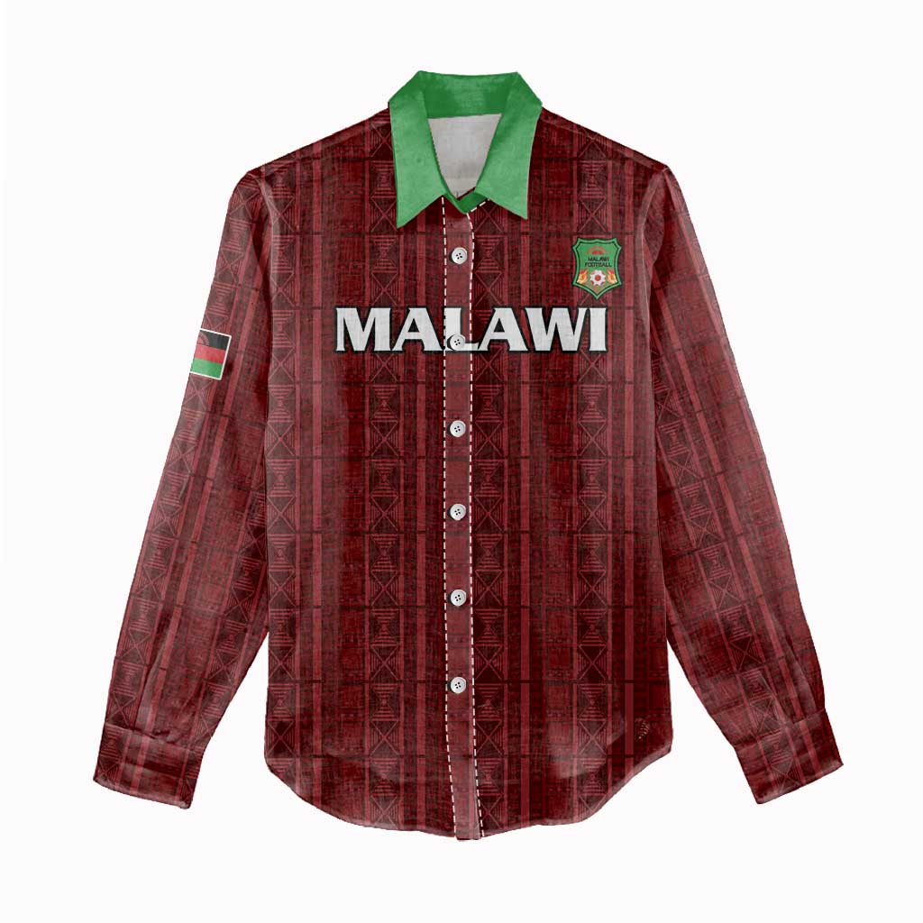 Custom Malawi Football Women Casual Shirt Go Champions - Red - African Pride