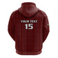 Custom Malawi Football Zip Hoodie Go Champions - Red - African Pride