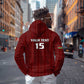 Custom Malawi Football Zip Hoodie Go Champions - Red - African Pride