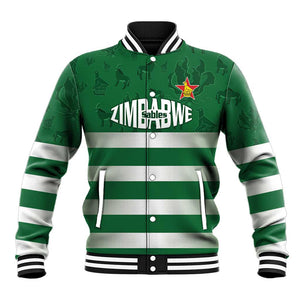 Rugby Zimbabwe Custom Baseball Jacket Go Champions Sables - African Pride