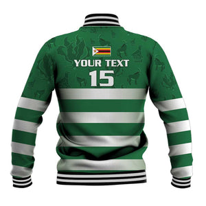 Rugby Zimbabwe Custom Baseball Jacket Go Champions Sables - African Pride